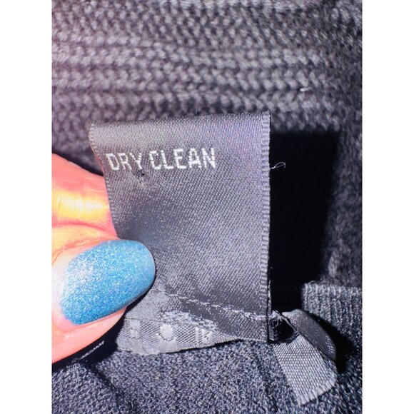 Forté Womens Medium Black Silk & Cashmere Long Sleeve M Cardigan Preppy Classic - Picture 7 of 11